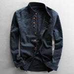 Ryota™ Herenoverhemd - Donkerblauw-3XL -  Neomoda