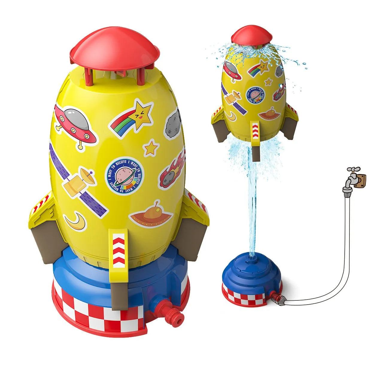 Splash Rocket™️ | Ga op avontuur met de ultieme waterraket! - Geel -  Neomoda