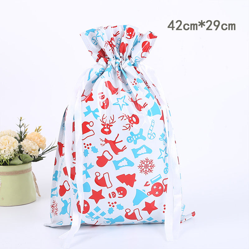 Christmas Drawstring Bag™ | Unieke Kerst cadeauverpakking - M-Kleurrijk-8-stuks -  Neomoda