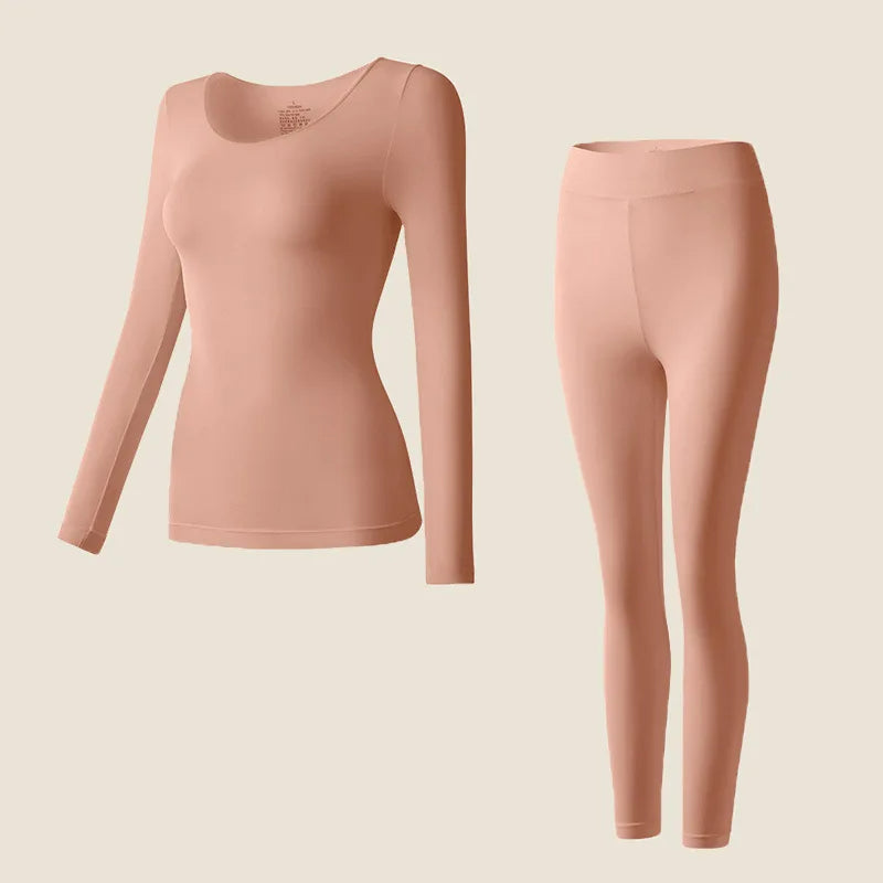 Halura™️ | Warmte in Stijl met Thermisch Ondergoed Set - Roze-XL-143-187-lb-65-85-kg -  Neomoda