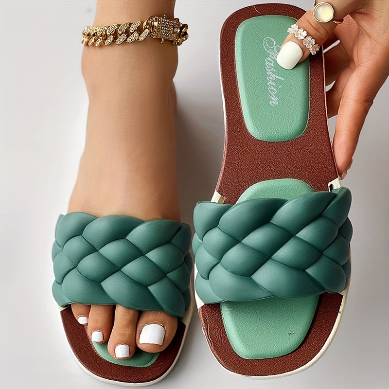 Yvette | Stijlvolle sandalen - Groen-40 -  Neomoda