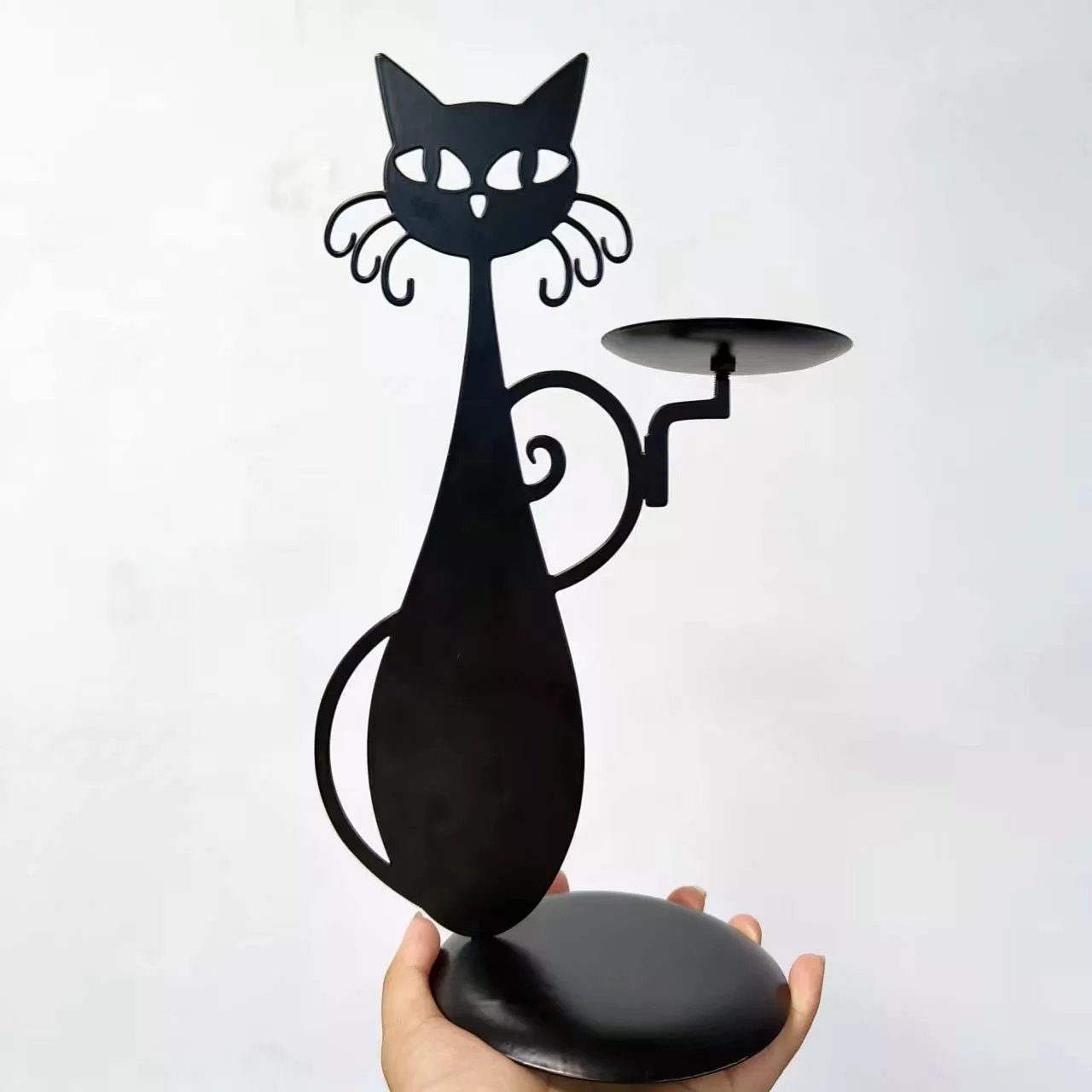 Black Cat Magic™️ | Mystiek Ambiance Creëren met Kandelaar Decor - Links -  Neomoda