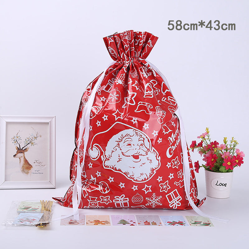 Christmas Drawstring Bag™ | Unieke Kerst cadeauverpakking - XL-Rood-8-stuks -  Neomoda