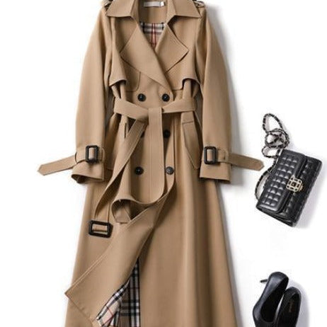 AriaTwill - Trenchcoat voor dames - Bruin-XXL -  Neomoda