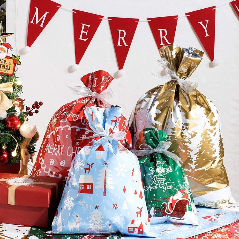 Christmas Drawstring Bag™ | Unieke Kerst cadeauverpakking - Bundel-A-25-stuks -  Neomoda