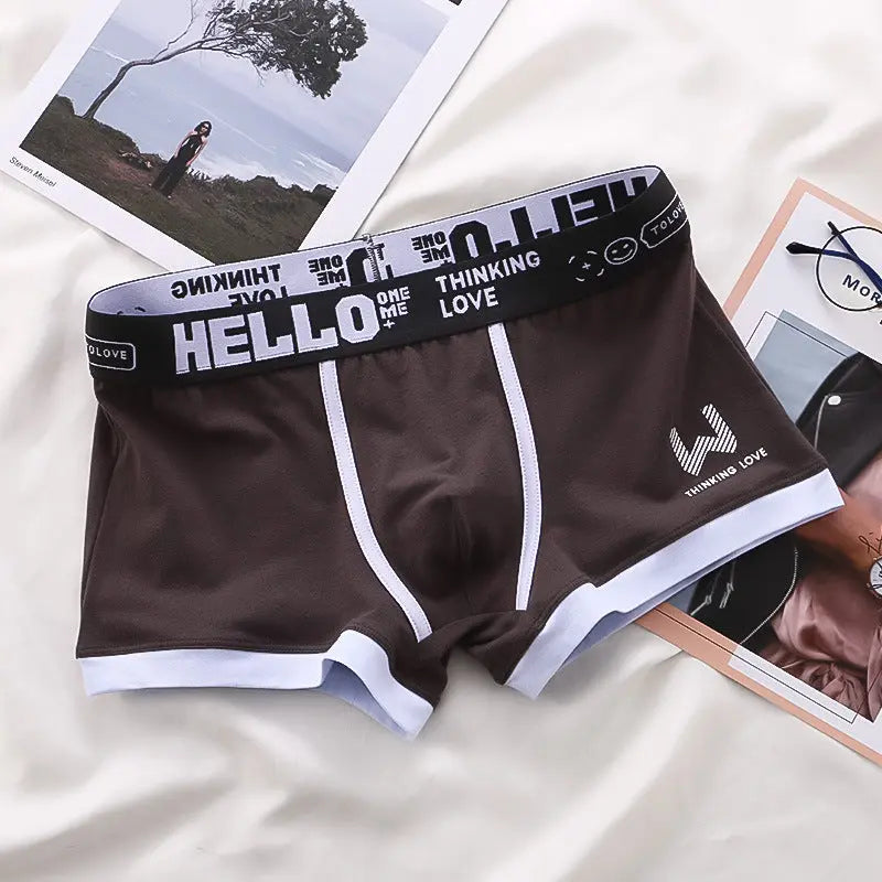 Tyson™ Hello Boxers voor Mannen - Bruin-2XL -  Neomoda