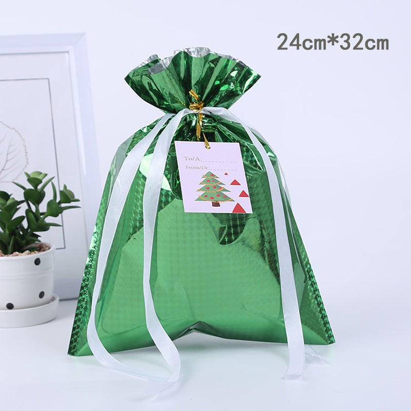 Christmas Drawstring Bag™ | Unieke Kerst cadeauverpakking - S-Groen-8-stuks -  Neomoda