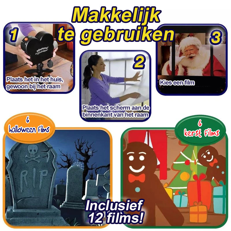 Window Projector™ | Geweldige Sfeerprojector voor Halloween en Kerst -  -  Neomoda