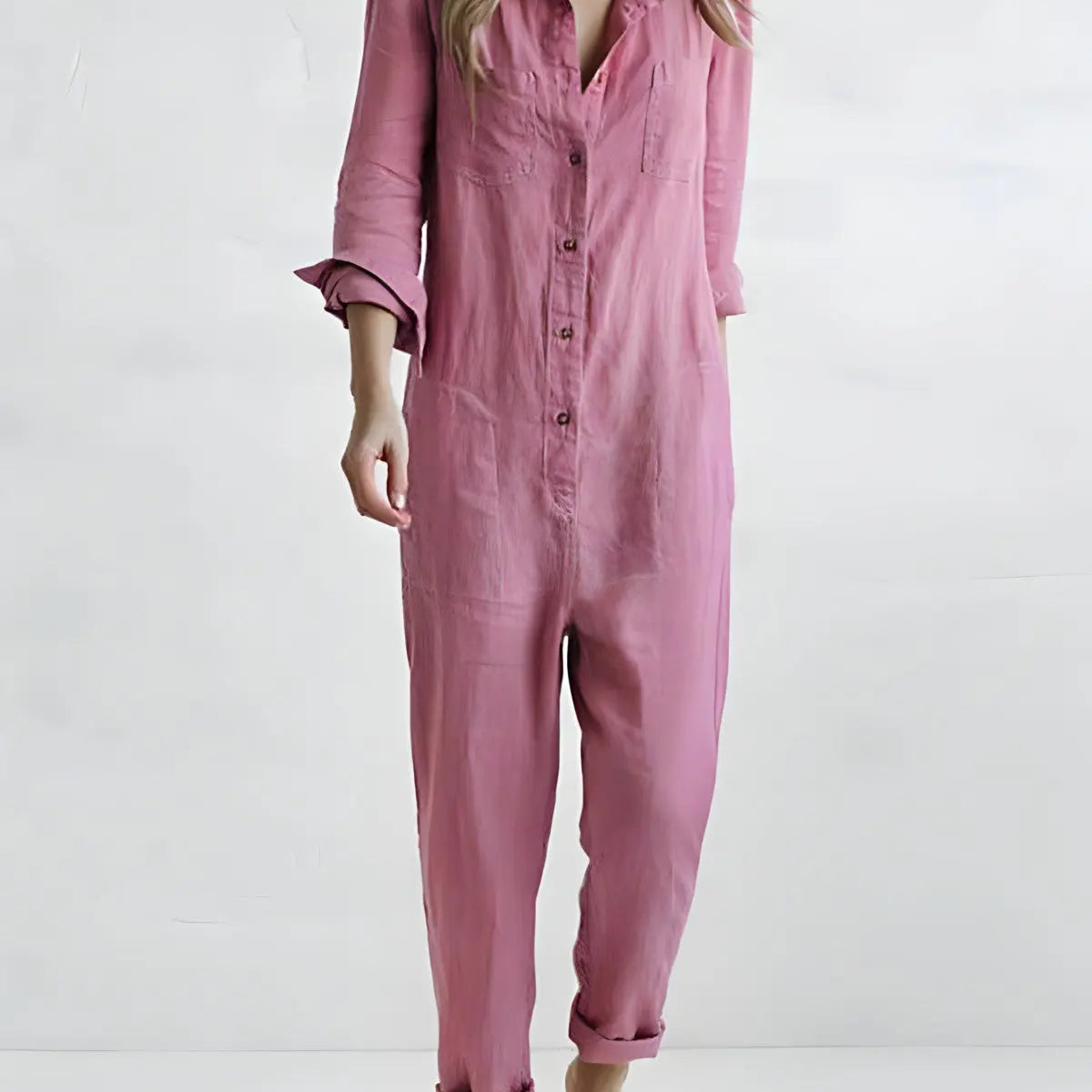 Jayda | Lang Comfort Jumpsuit - Roze-3XL -  Neomoda