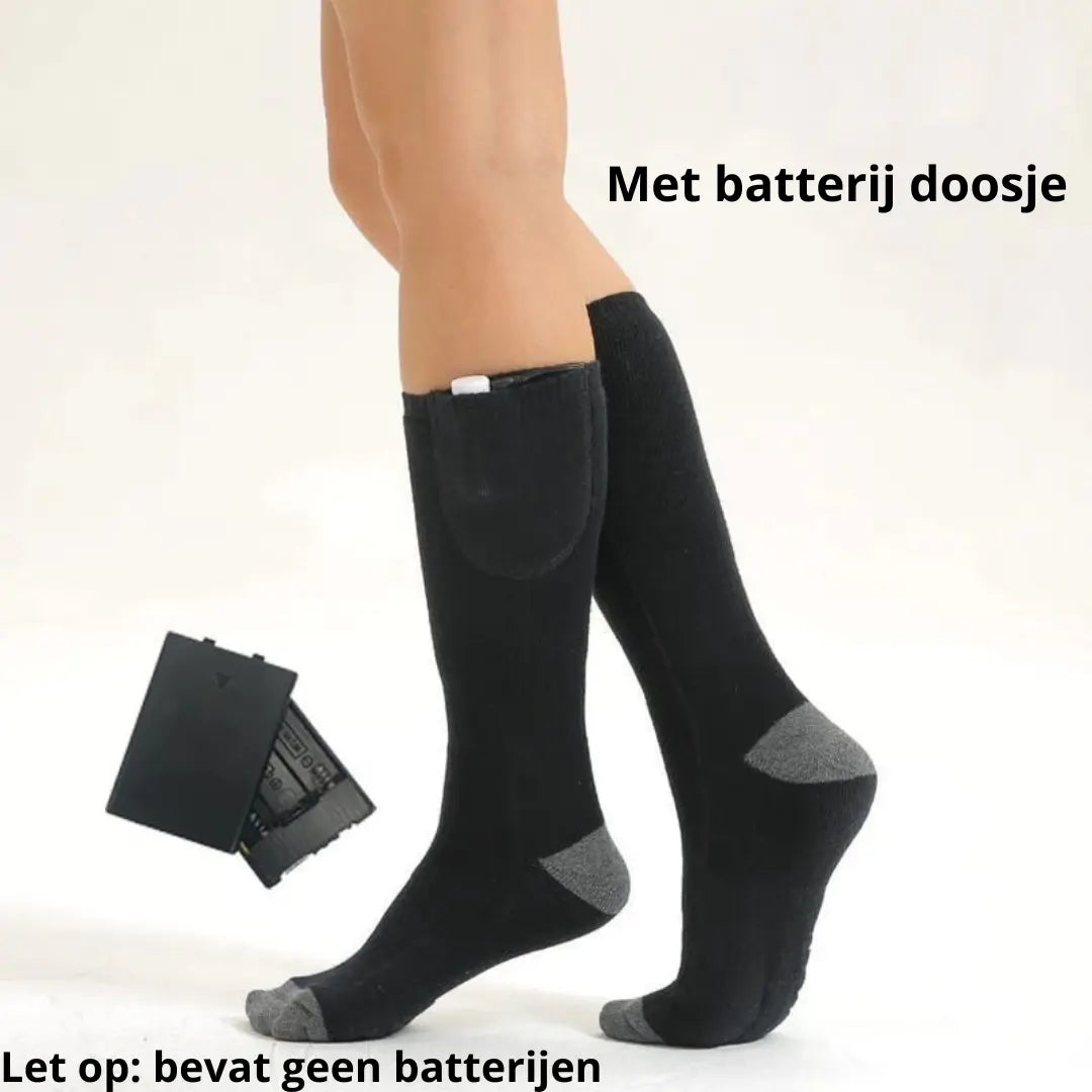 Sockure™️ | Warmte in Winter met Verwarmde Sokken - Zonder-powerbank-Zwart-Een-maat -  Neomoda