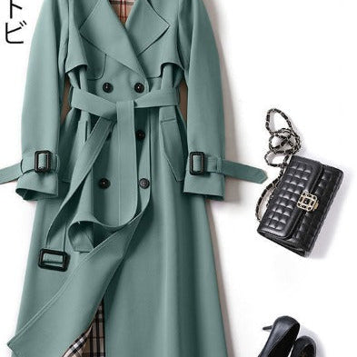 AriaTwill - Trenchcoat voor dames - Groen-XXL -  Neomoda