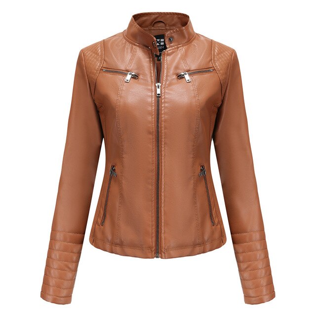 Moto Maven™ | Vrouwen Motorfiets Rits Jas - Beige-XXXL -  Neomoda