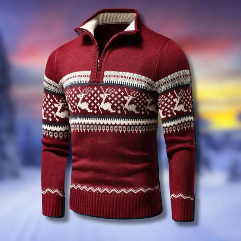 Alan | Winter/Kersttrui | 50% UIT! - Rood-2XL -  Neomoda