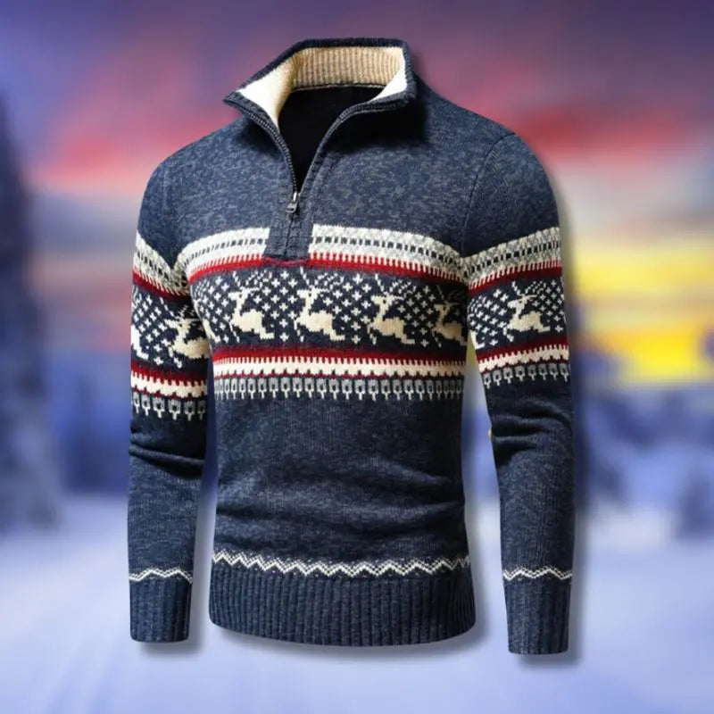 Alan | Winter/Kersttrui | 50% UIT! - Blauw-2XL -  Neomoda