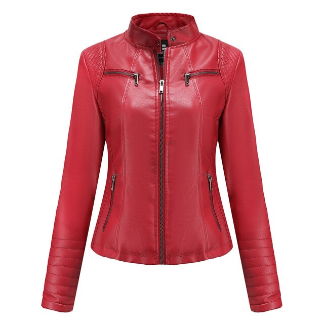 Moto Maven™ | Vrouwen Motorfiets Rits Jas - Rood-XXXL -  Neomoda