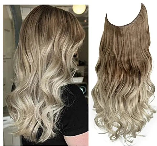 WavyTresses™ | Synthetische Haarextensies - 18-Inch-95-Gram-Bruin-Tot-Asblond-Met-Platina-Blon -  Neomoda