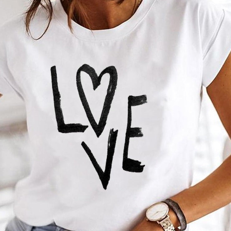 Delia - Superstijlvol t-shirt met extravagante zomermotieven - Leuk-1-5XL-Niet-op-voorraad -  Neomoda