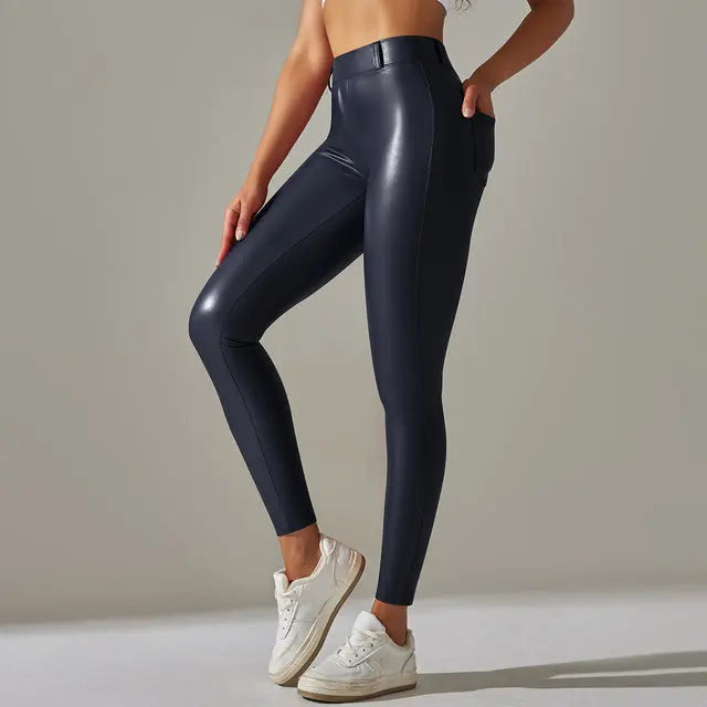 Veala | Trendy strakke broek voor dames 2024 seizoen - Marine-XL -  Neomoda