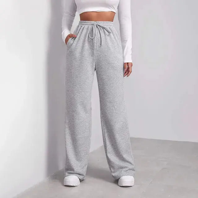 Veala | Trendy Joggingbroek met Stijlvolle Pasvorm voor Dames - Licht-Grijs-2XL -  Neomoda