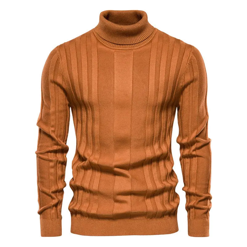 Joshua | Pullover met rolkraag - Bruin-2XL -  Neomoda