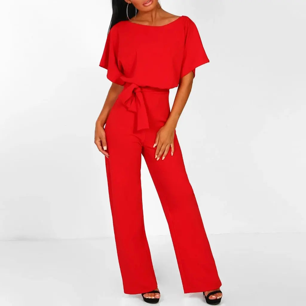 Quinn™ - Strakke en chique jumpsuit - Rood-3XL -  Neomoda