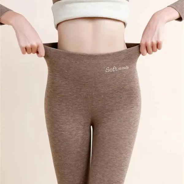 Veala | Weelderige Winter Leggings: Dames Koudeweer Elegance - Bruin-5XL -  Neomoda