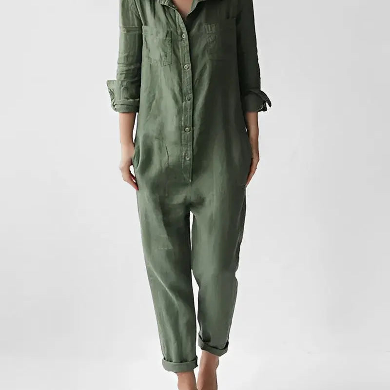 MAEVA - Smaragdgroene Elegantie Jumpsuit -  -  Neomoda