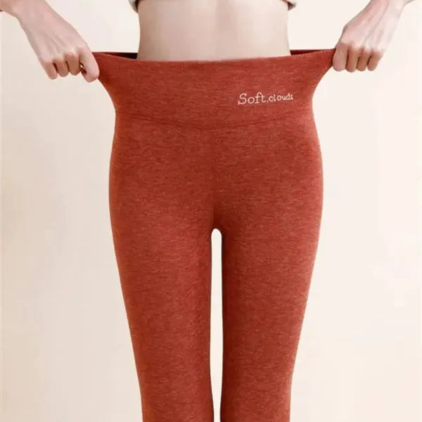 Veala | Weelderige Winter Leggings: Dames Koudeweer Elegance - Crimson-5XL -  Neomoda