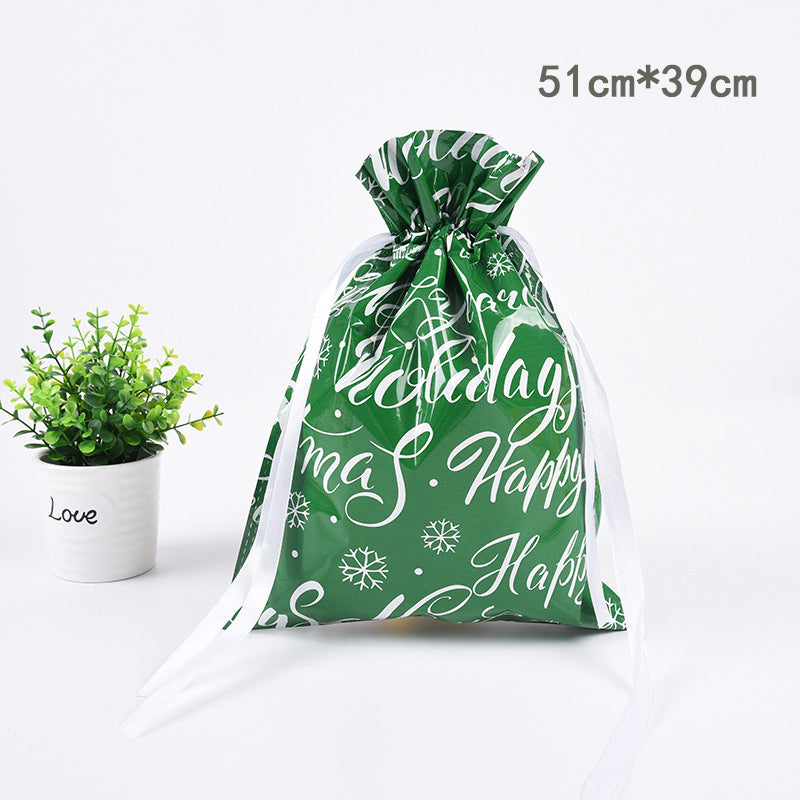 Christmas Drawstring Bag™ | Unieke Kerst cadeauverpakking - L-Groen-8-stuks -  Neomoda