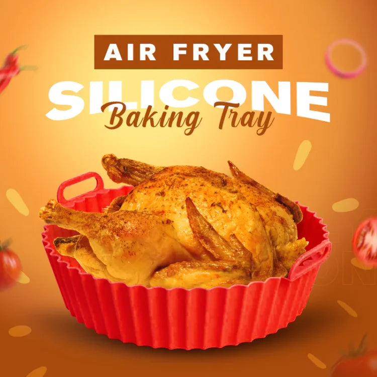 Air Fryer Silicone Pan™ | Een Must-Have Keuken Accessoire | 1+2 GRATIS - Roze-Groot-20.7x16.5x6.7cm-1-2-GRATIS -  Neomoda