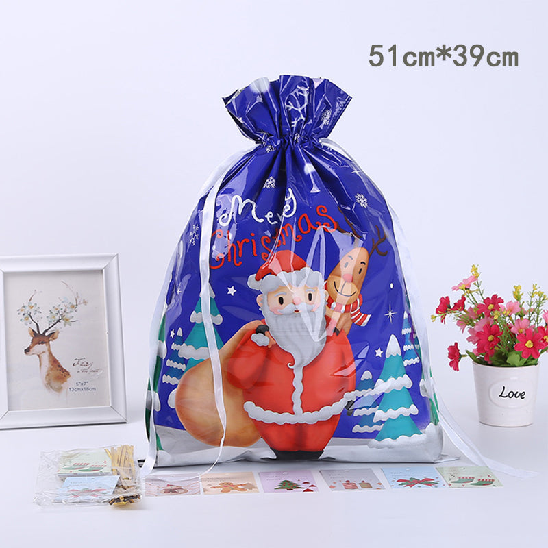 Christmas Drawstring Bag™ | Unieke Kerst cadeauverpakking - L-Kerstman-8-stuks -  Neomoda