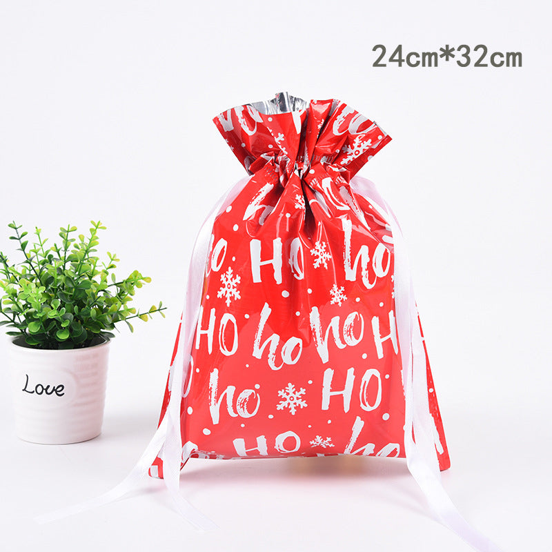 Christmas Drawstring Bag™ | Unieke Kerst cadeauverpakking - S-Rood-8-stuks -  Neomoda