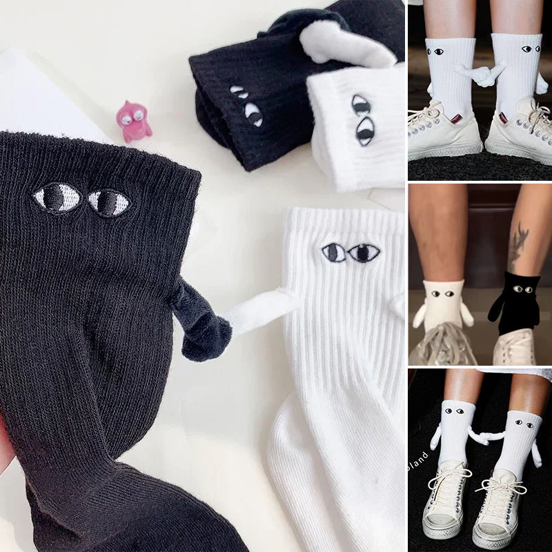 1+1 GRATIS Bond Socks™️ | Comfortabele Schattige Magnetisch Sokken - Zwart-en-Wit-1-1-GRATIS -  Neomoda