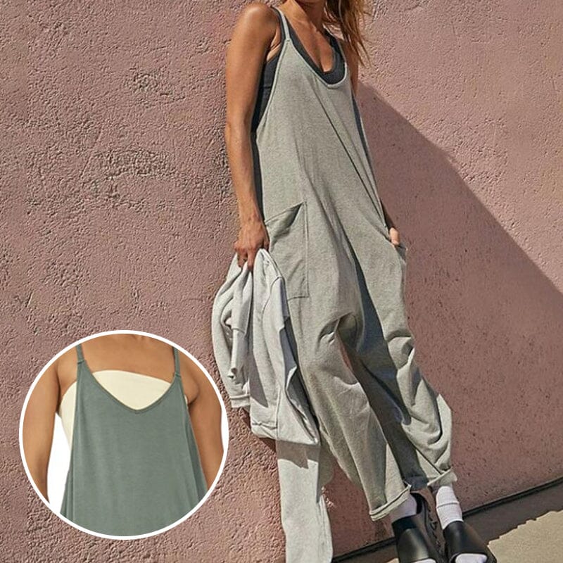 Maridora™️ | De perfecte minimalistische jumpsuit met zakken en V-halslijn -  -  Neomoda