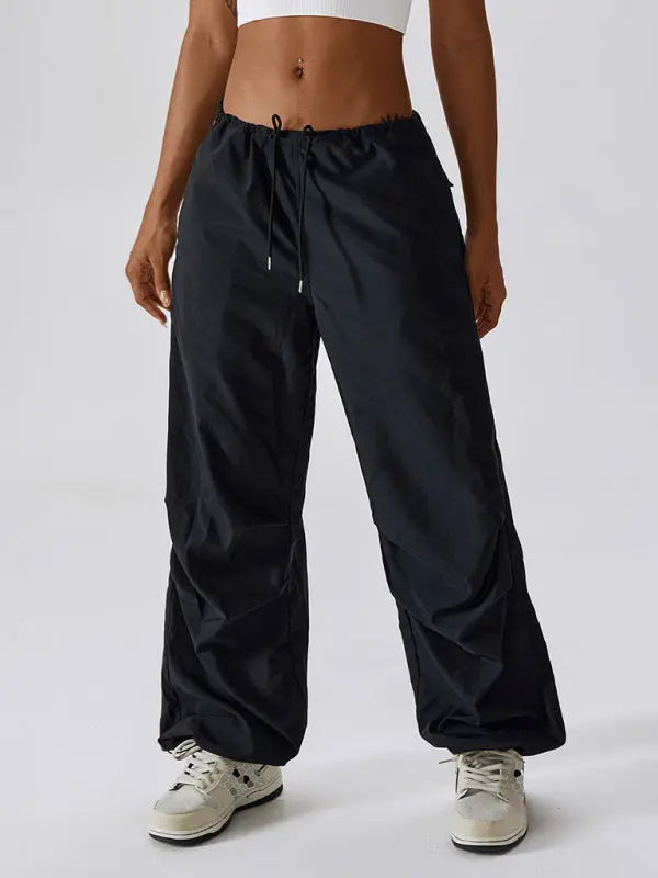 Veala | Trendy Cargo Sweatpants voor Vrouwen - Zwart-L -  Neomoda