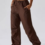 Veala | Trendy Cargo Sweatpants voor Vrouwen - Koffie-L -  Neomoda