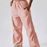 Veala | Trendy Cargo Sweatpants voor Vrouwen - Roze-L -  Neomoda