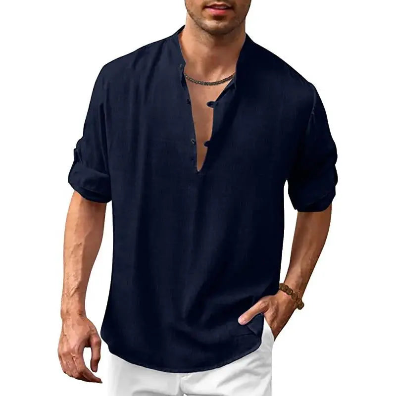 Crispin™️ | De perfecte blouse om deze zomer indruk mee te maken - Marine-2XL -  Neomoda
