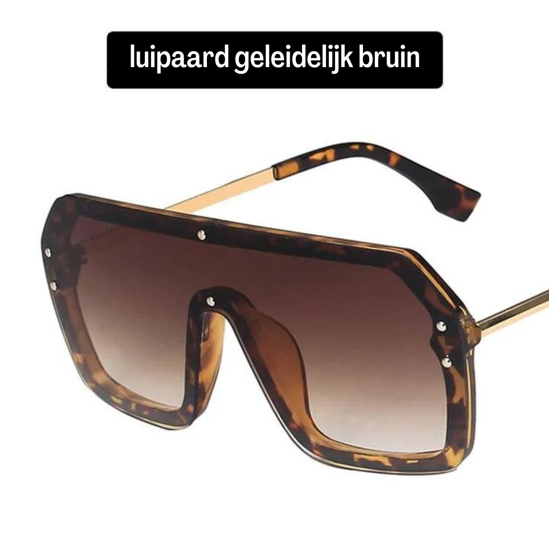 Shady Shield Leopard™ | Futuristische Vrouwenzonnebril - Thee -  Neomoda