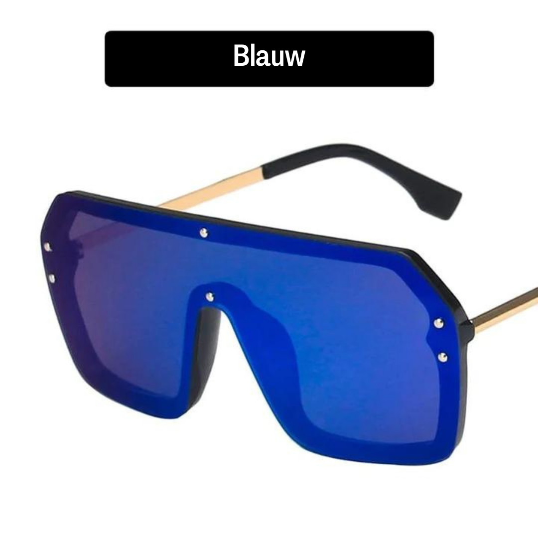 Shady Shield Leopard™ | Futuristische Vrouwenzonnebril - Blauw -  Neomoda