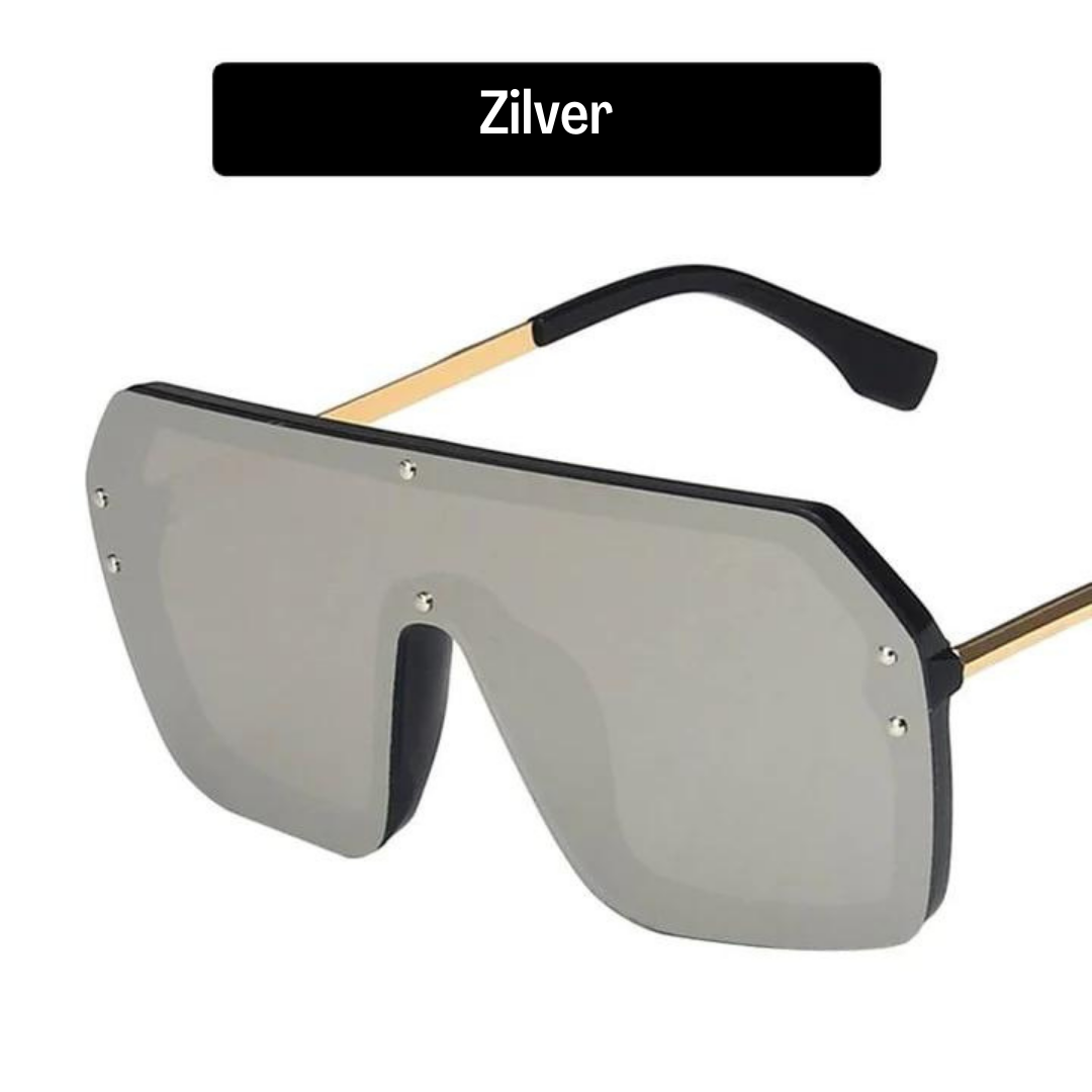 Shady Shield Leopard™ | Futuristische Vrouwenzonnebril - Zilver -  Neomoda