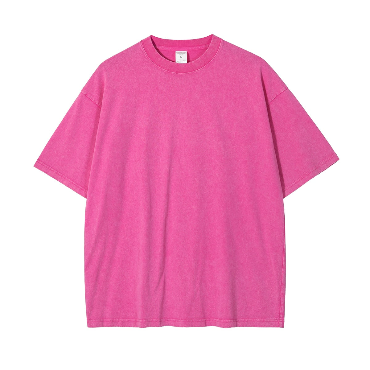 Luciano Romano™ Kirian Katoenen Shirt | Een stijlvolle & casual unisex shirt - Fuchsia-XXL -  Neomoda